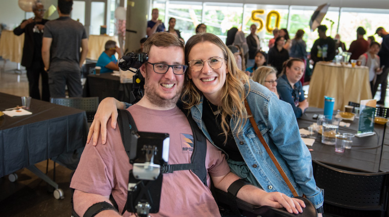 Deaf and Hard of Hearing faculty and VCC colleagues at the 50th celebration