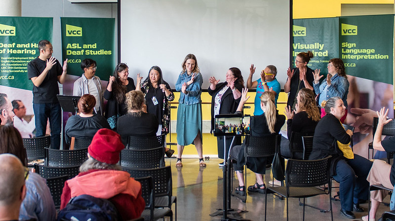 community members at the 50th anniversary of deaf and deaf-blind programs