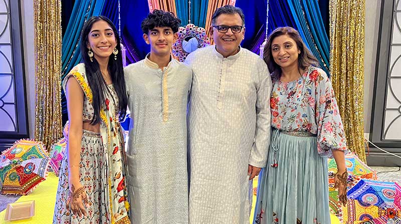 VCC President Ajay Patel and family