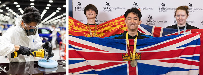 Theo Abril with gold medal at SCNC 2022