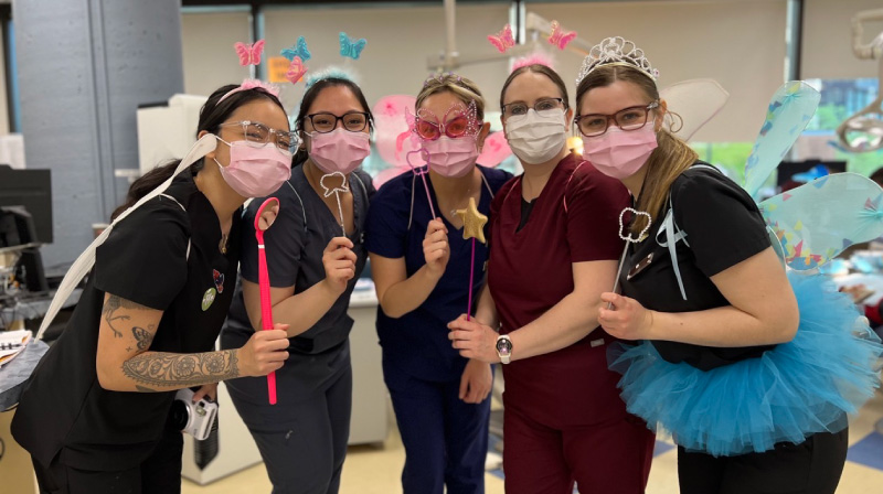 CDA students dressed as tooth fairies