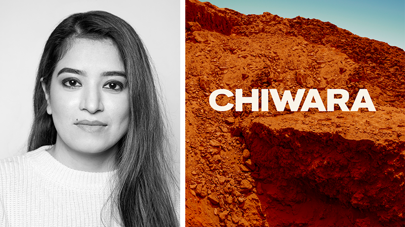 VCC Fashion grad Jaya Growl and CHIWARA Sportswear logo