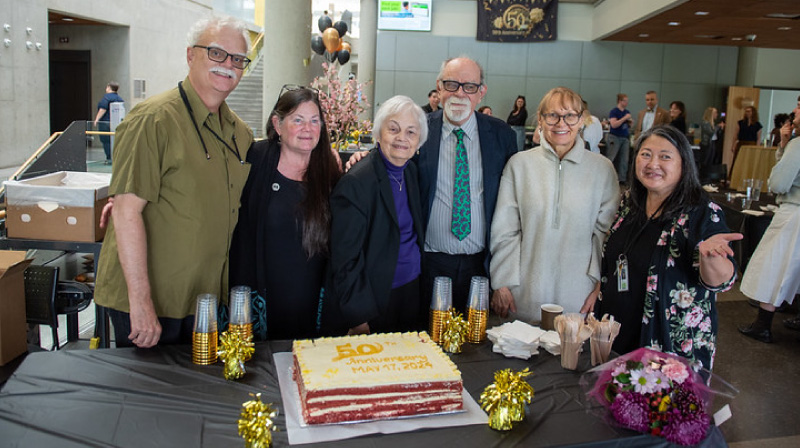 Cake cutting at the 50th event