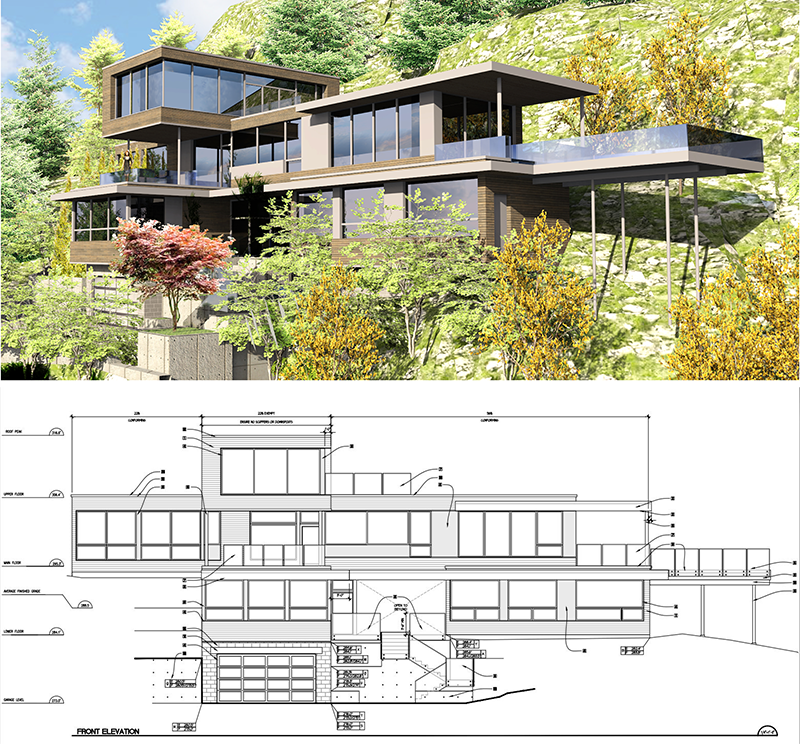 Synthesis Design drawing and rendering
