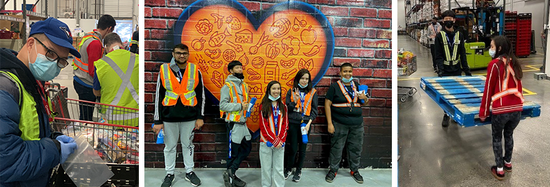 VCC students volunteering at GVFB