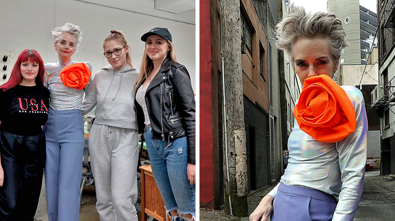 Mel K. with VCC students