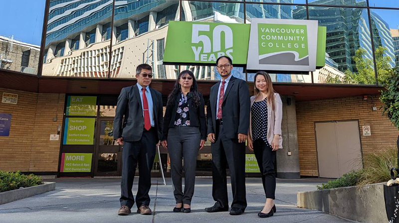 VCC and Hungkuang members in front of the Downtown campus