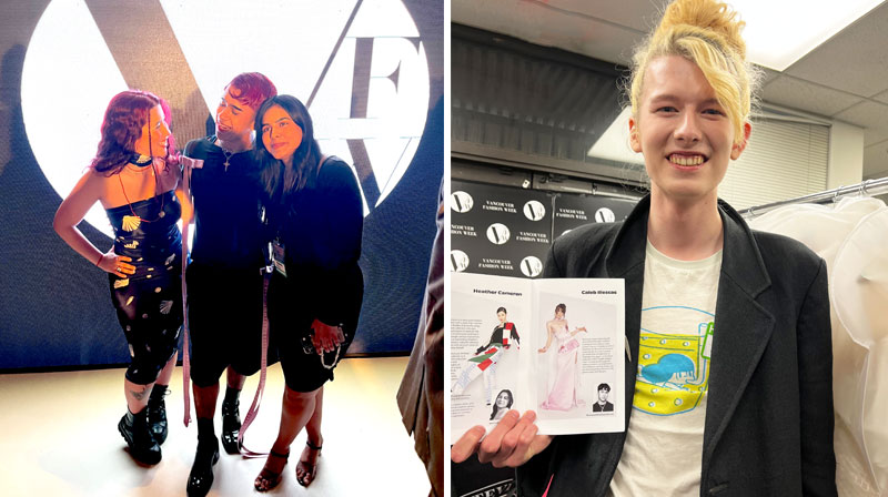 Fashion students at Vancouver Fashion Week 2025