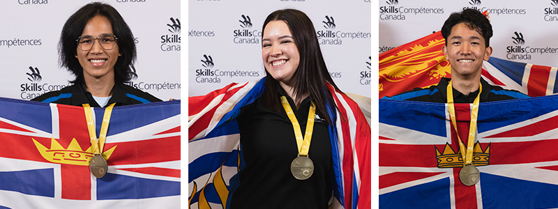 VCC Skills Canada gold medallists 2022